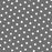 100% Cotton Poplin Fabric Bright Grey - 7mm Polka Dot - 112cm wide - 1 Metre