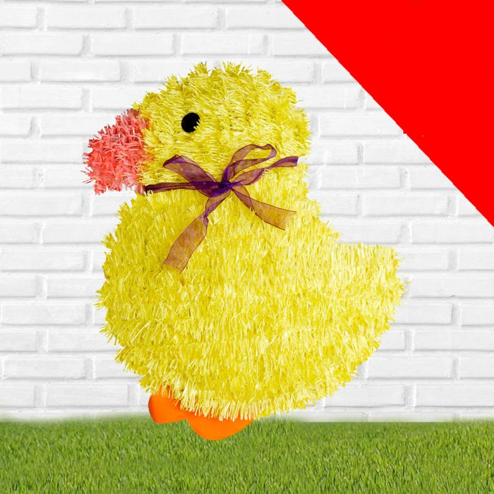 Hanging Tinsel Chick x 28cm