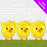 Pack of 3 Yellow Easter Chicks x 6cm