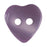 11mm-Pack of 17, Lilac Heart Buttons