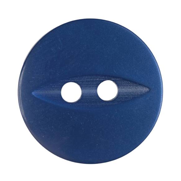 16mm-Pack of 5, Mid Blue Fisheye Buttons