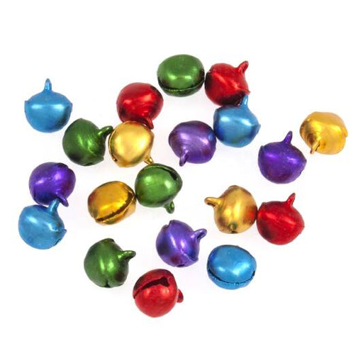 Pack of 20 Assorted Colour Bells 12mm Size