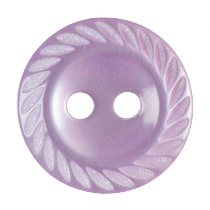 11mm-Pack of 17, Lilac Rope Twist Buttons