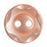 14mm-Pack of 6, Dark Peach Wave Buttons