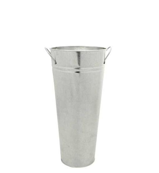 Galvanised Vase with Handles x H45cm