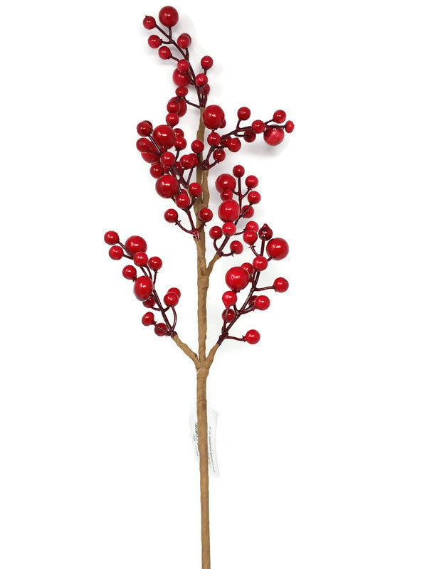 Christmas Berry Stem Red 40cm