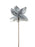 Luxury Sparkling Poinsettia Pick x 65cm - Silver