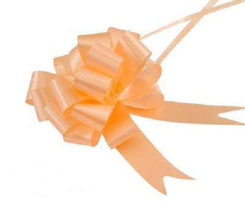 30mm x 30 Pull Bows - Peach