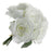 6 Head Rose Posy x 24cm - Ivory 