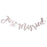 Silver Glitter Just Married Banner x 100cm