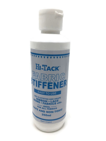 3 x Hi Tack Fabric Stiffener 250 ml, Use To Stiffen Drape Ribbon Lace Bows