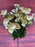 Mixed Head  Glittered Carnation Bush - Ivory