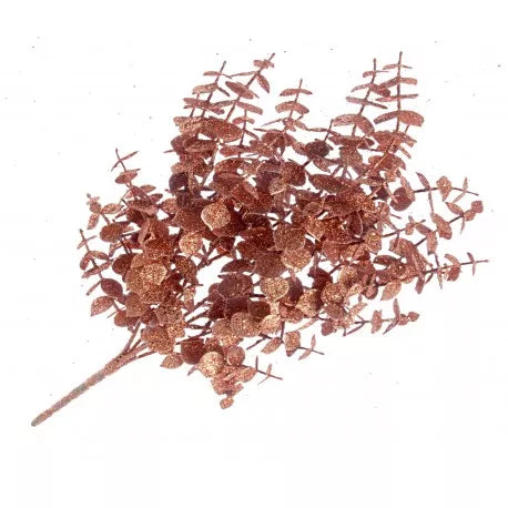 Glittered  Eucalyptus Bush - Rose Gold (55cm long)